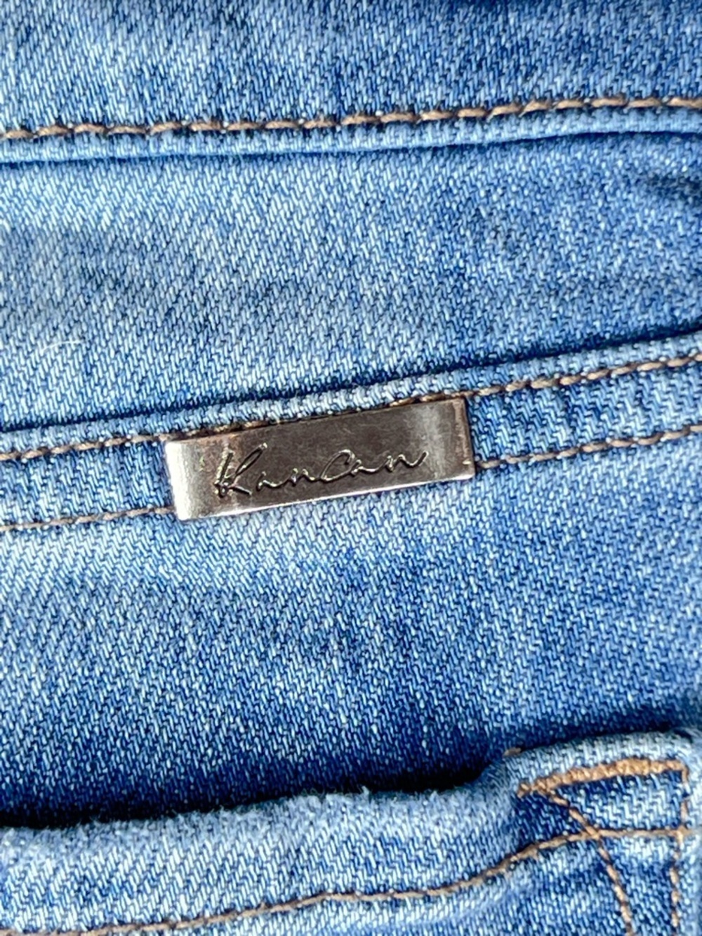 KanCan Light Blue Distressed Women's Straight-Leg Jeans Stretch Sz 5/26 - Picture 3 of 5